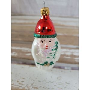 Columbia Santa white shatterproof Xmas tree